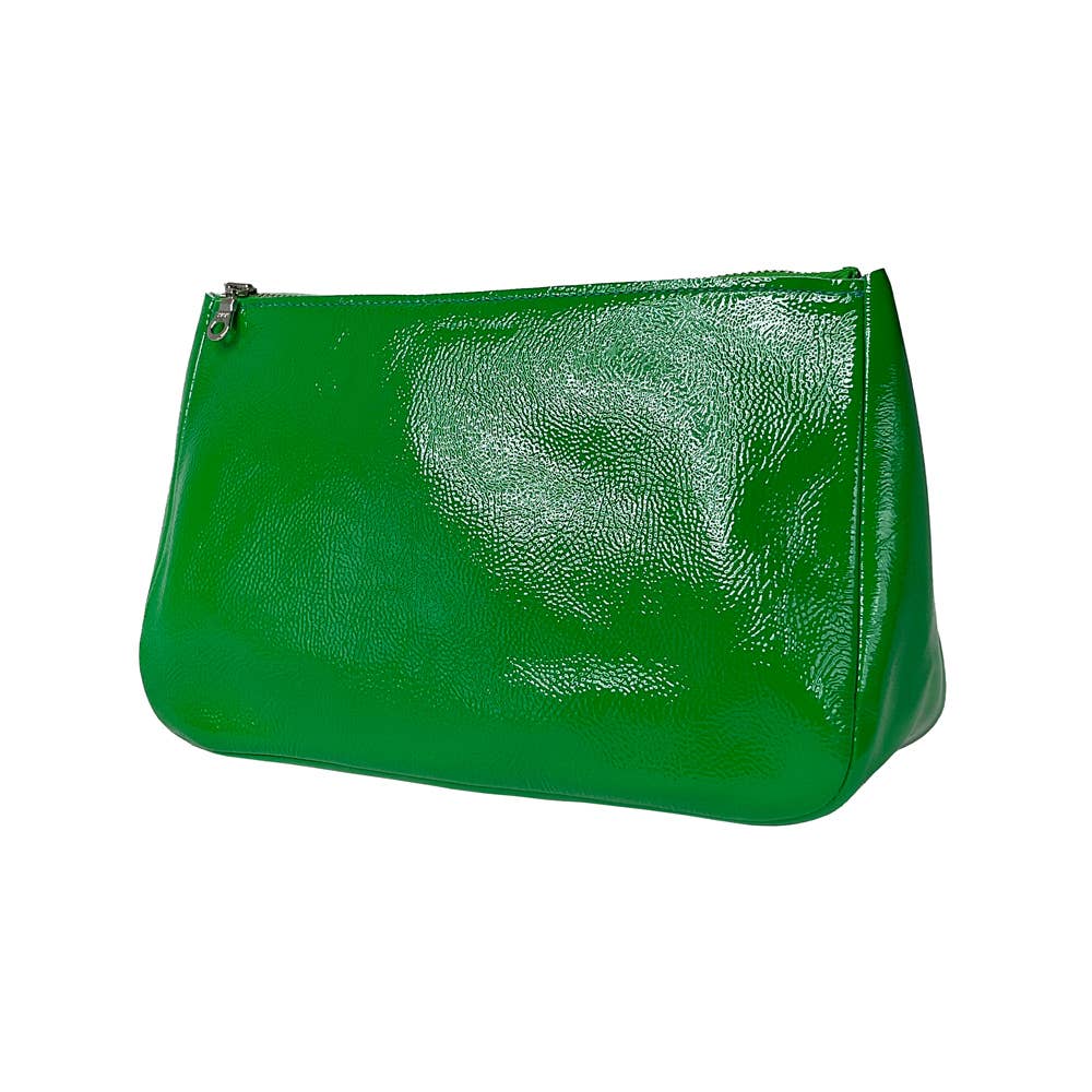 Large Fatty Pouch: Candy Patent Emerald