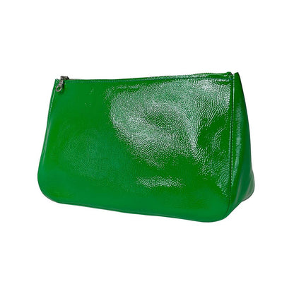 Large Fatty Pouch: Candy Patent Emerald