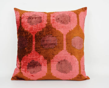 HANDMADE IKAT SILK/VELVET PILLOW | 20