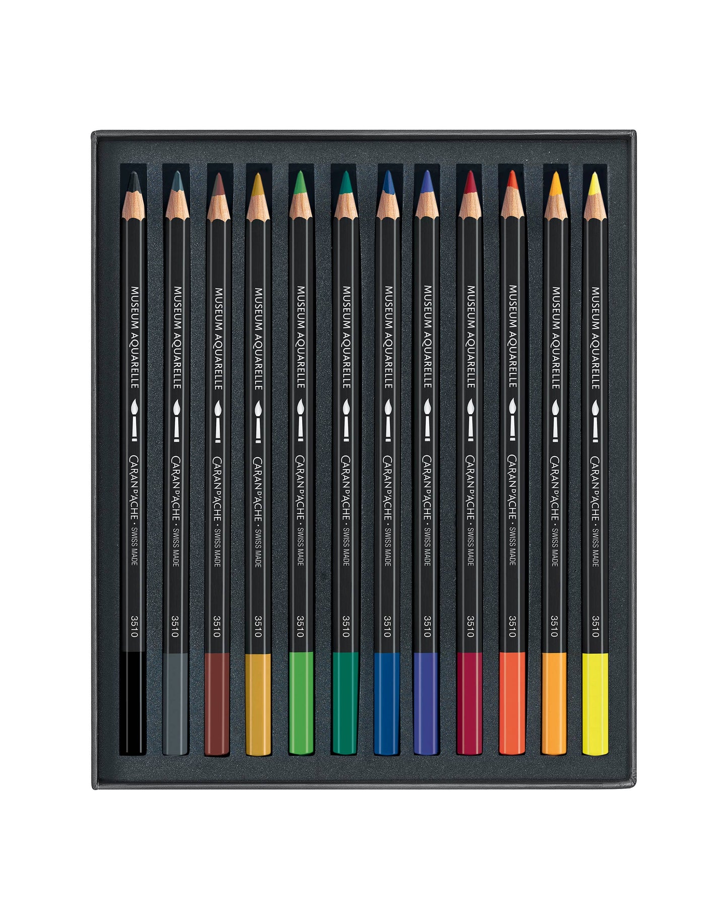 CARAN d'ACHE | Set of 12 Colored Pencils MUSEUM Aquarelle