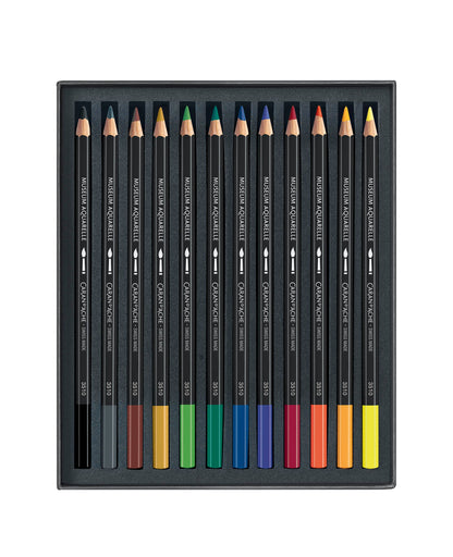 CARAN d'ACHE | Set of 12 Colored Pencils MUSEUM Aquarelle