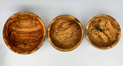 Olive Wood Family Salad Bowl: 8"