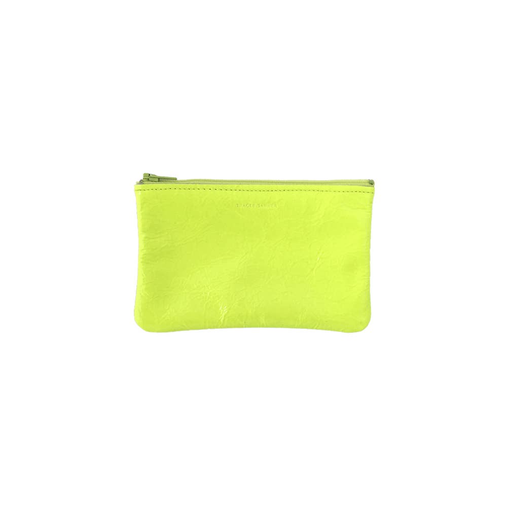 Small Zip Pouch: Foil Black