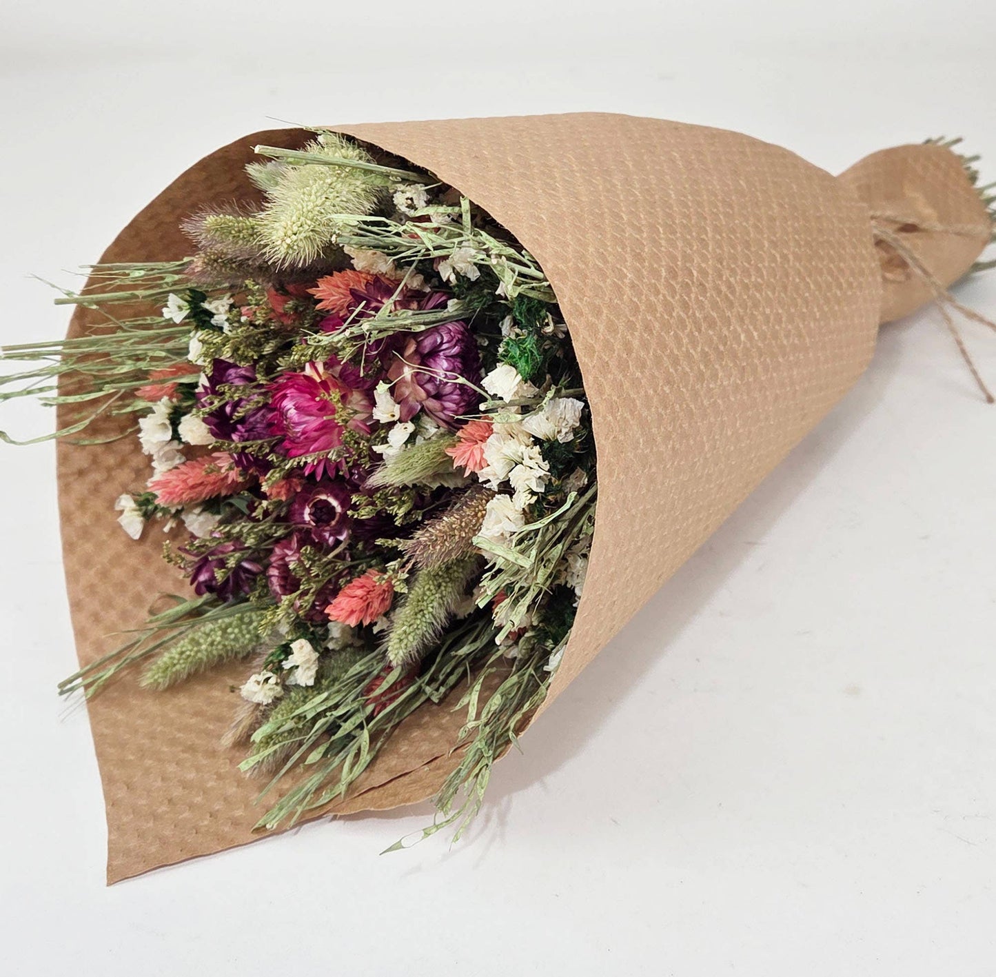 Pink Strawflower Love Floral Bouquet #207