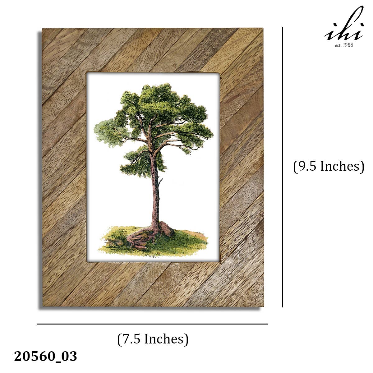 Striped Multi-Wood Photo Frames 9x7