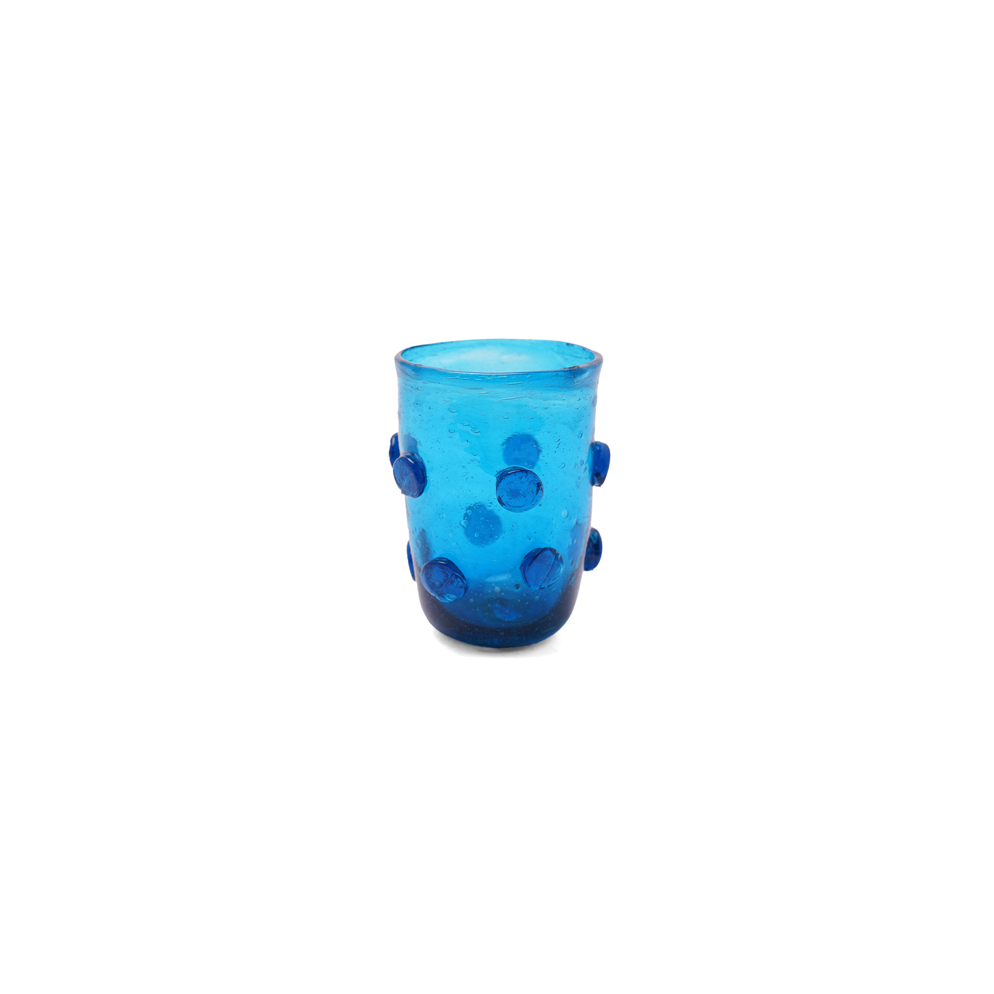 KILIIM |Studded Recycled Glass Cup: Blue
