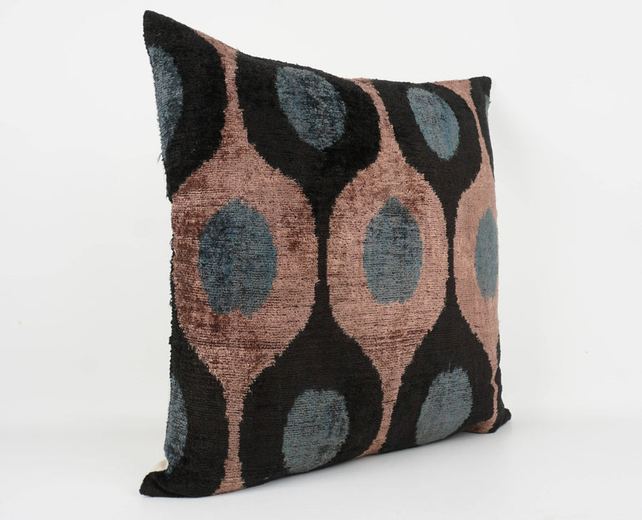 HANDMADE IKAT SILK/VELVET PILLOW | 20