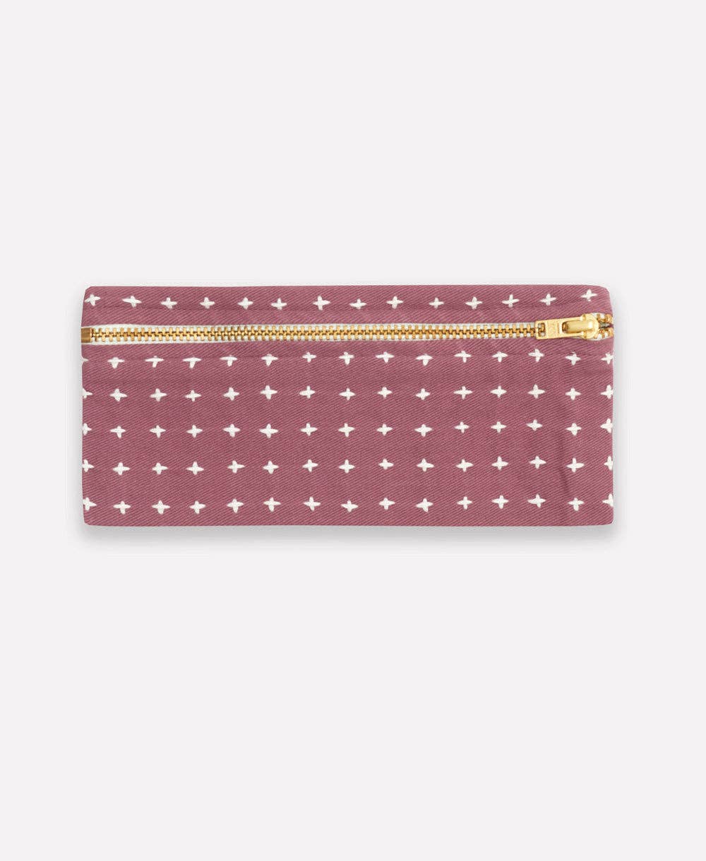 Cross-Stitch Pencil Case: Berry