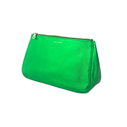 TRACEY TANNER | Medium Fatty Pouch - Matte Metallic Verdant