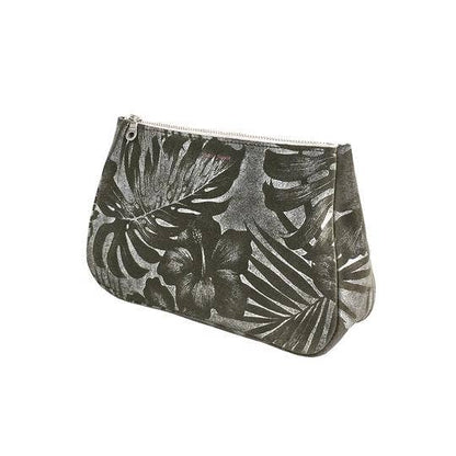 Medium Fatty Pouch: Metallic Distress Nacy/Black