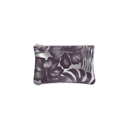 TRACEY TANNER | Small Zip Pouch - Distress Metallic Navy/Black
