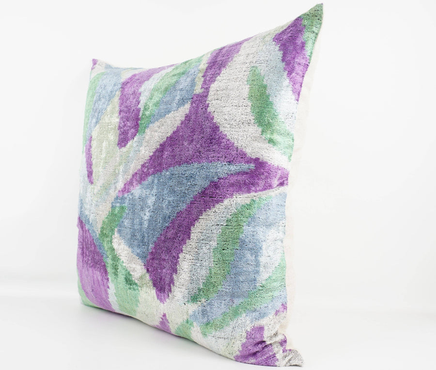 HANDMADE IKAT SILK/VELVET PILLOW | 24