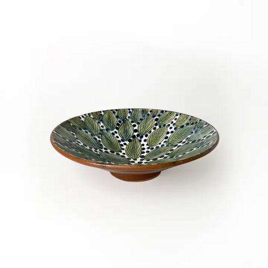 KILIIM | Aligned Leaves Ceramic Plate - Large