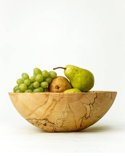 PETERMANS | 13" Spalted/Ambrosia Round Bowl