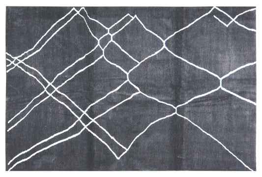 Modern Moroccan Rug 6'5" x 9'7