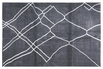 Modern Moroccan Rug 6'5