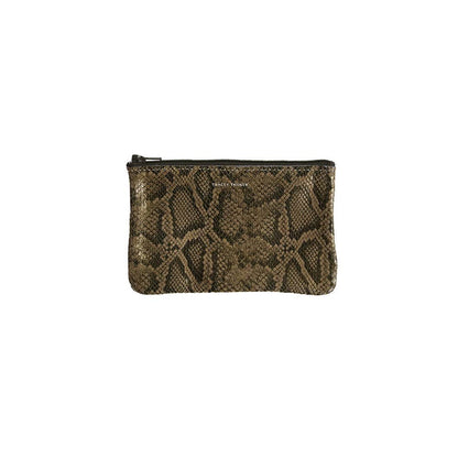 Small Zip Pouch: Matte Foil Verdant