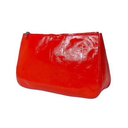 Large Fatty Pouch: Candy Patent Vermillion