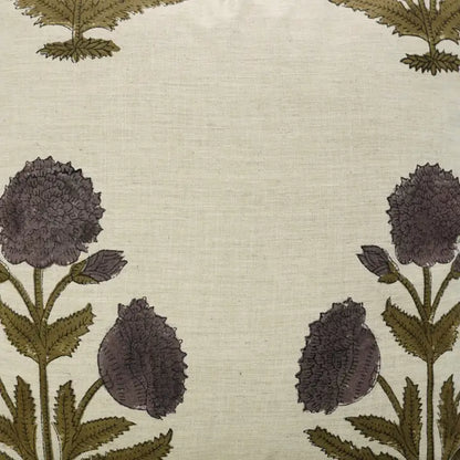 Block Print Linen Pillow | Badshah