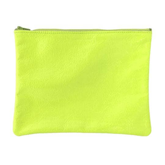 TRACEY TANNER | Large Zip Pouch -  Metallic Distress Navy/Black