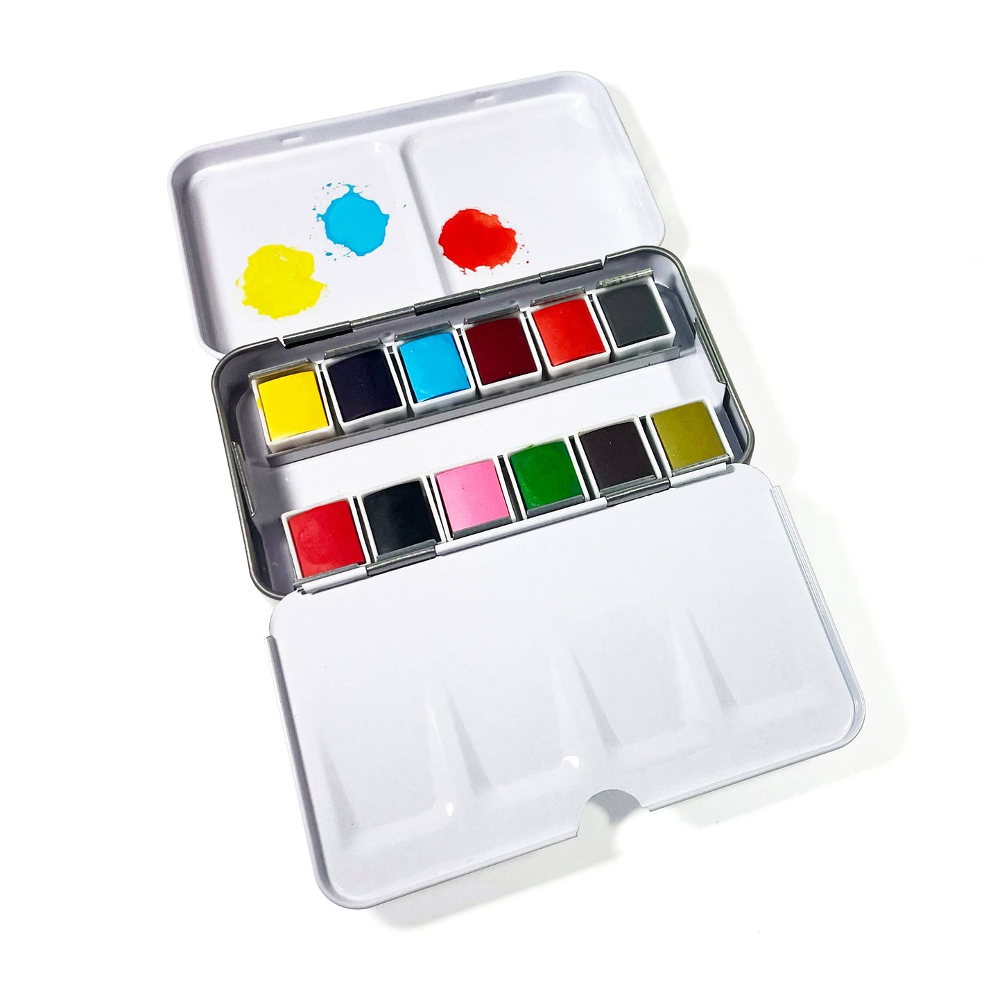 Watercolor To Go Kit - Portable, Travel-Friendly - 12 Colors