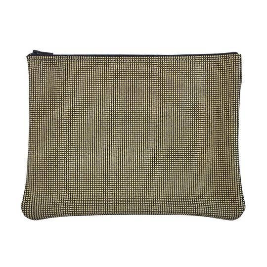 Large Zip Pouch: Candy Patent Turquoise