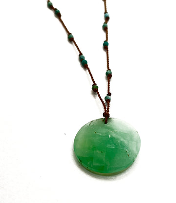 MARGARET SOLOW | CHRYSOPRASE AND TURQUOISE NECKLACE