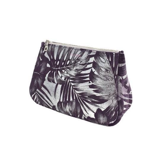 Medium Fatty Pouch: Metallic Distress Nacy/Black