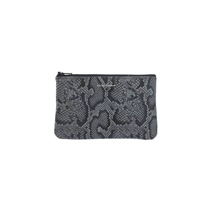 Small Zip Pouch: Foil Black