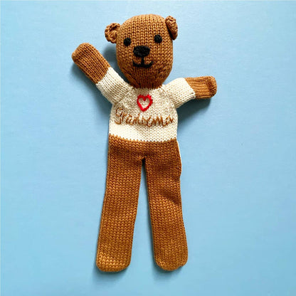 ESTELLA | Grandma Teddy Bear Toy - 7.5" long (Machine Washable)