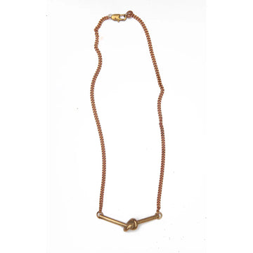 WATER SAND STONE | KNOT NECKLACE