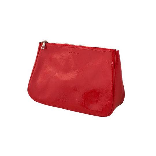 Medium Fatty Pouch: Metallic Distress Nacy/Black