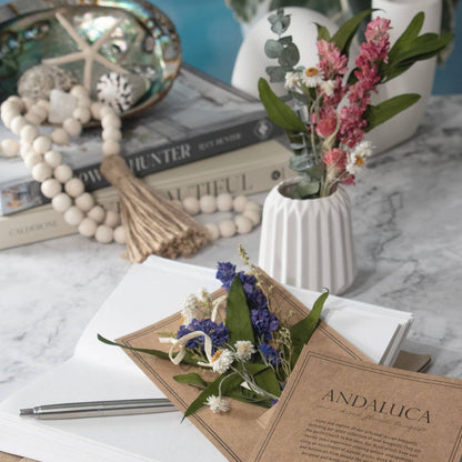 Eucalyptus & Purple Larkspur Mini Bouquet #58