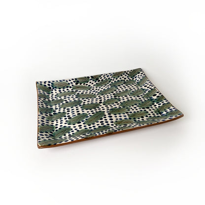 KILIIM | Palm Leaves Ceramic Tray