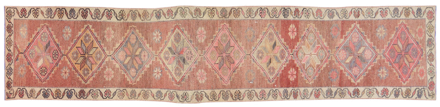 Kurdish Vintage Runner Rug  2' 5