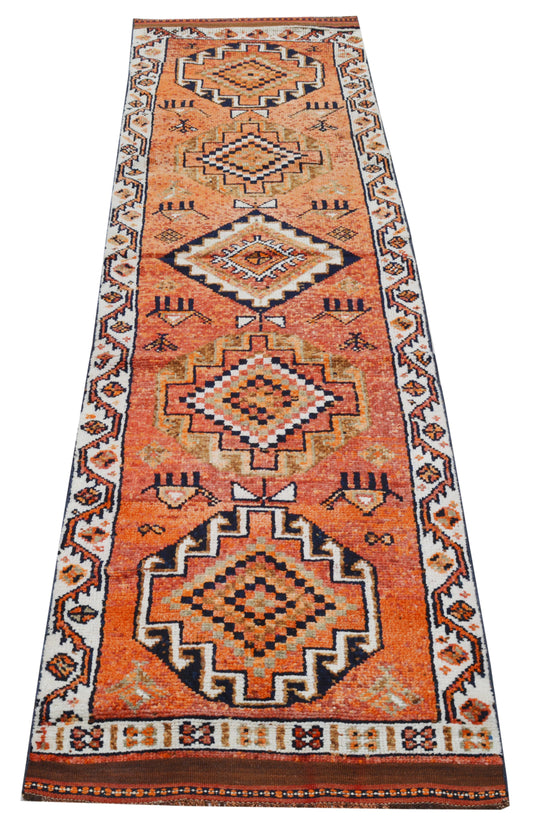 Vintage Kurdish Runner 2' 8" X 10' 8