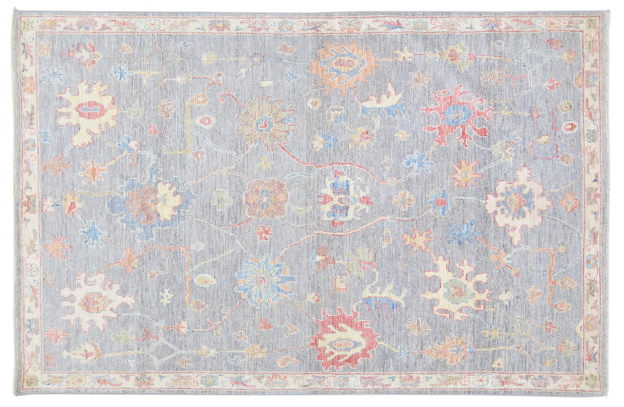 Turkish Oushak Rug 6'1