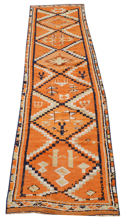 Vintage Kurdish Runner 2' 6" X 10' 8"