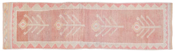 Kurdish Vintage Runner Rug  2' 9