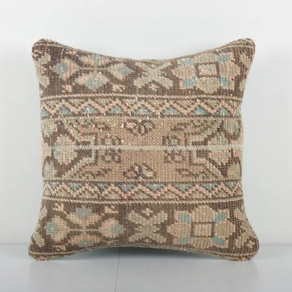 Muted Carpet Rug Pillow | 18ʺ × 18ʺ