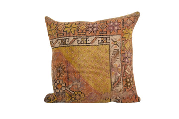 Burnt Orange Rug Pillow, Turkish | 19