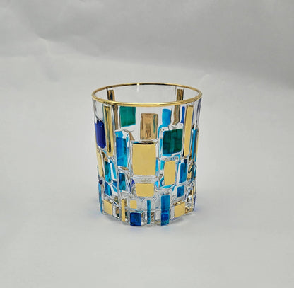 Alice Sturzinger | Etna Aqua Gold Rocks Cocktail Glass