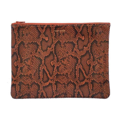 Large Zip Pouch: Sparkle Evergreen/Smoke