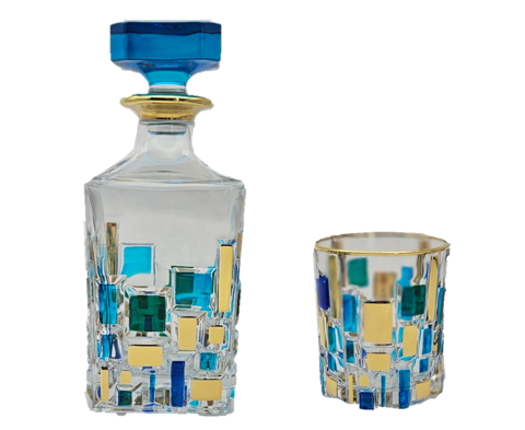 Alice Sturzinger | Etna Aqua Gold Rocks Cocktail Glass
