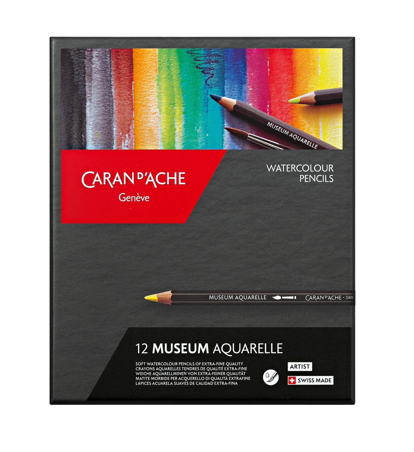 CARAN d'ACHE | Set of 12 Colored Pencils MUSEUM Aquarelle