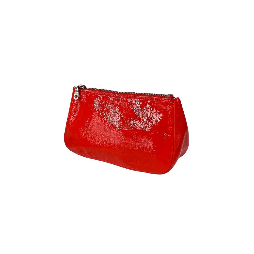 TRACEY TANNER | Small Fatty Pouch - Candy Patent Vermillion
