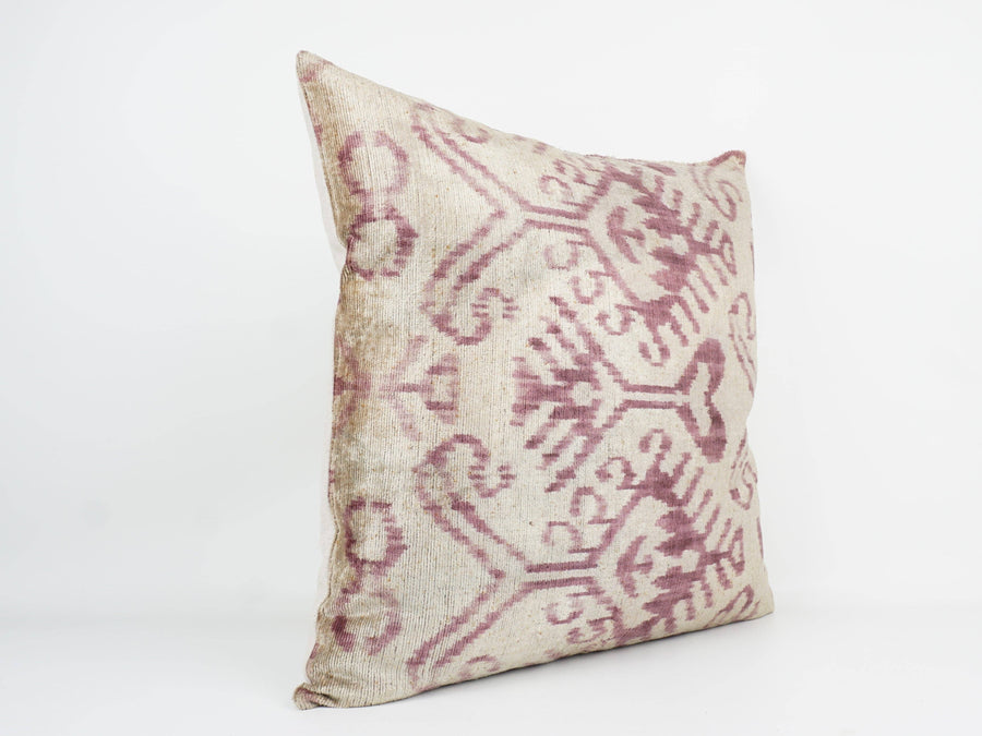 HANDMADE- IKAT SILK/VELVET PILLOWCASE | 20