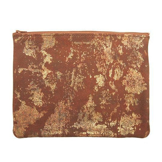 TRACEY TANNER | Large Zip Pouch   Oxidize Copper