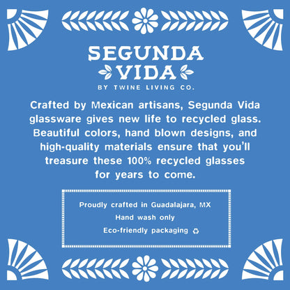Segunda Vida Artistico Recycled Glass Tumblers Single