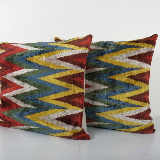 Square Colorful Zig Zag | 25 " x 26"